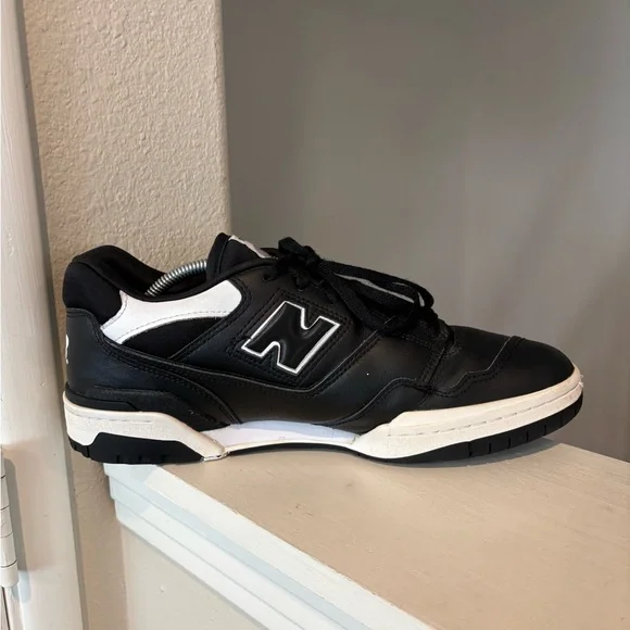New Balance Shoes Mens Size 12 Black White 550 Retro Basketball Low BB550SV1 - Picture 5 of 9